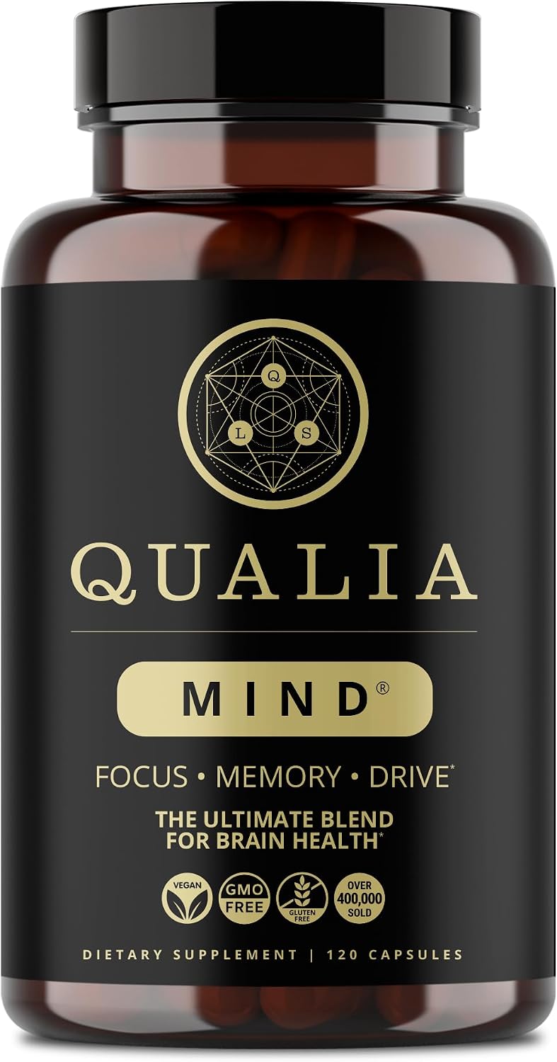 Qualia Mind | Nootropic Brain Supplement for Memory, Focus & Energy 120cap