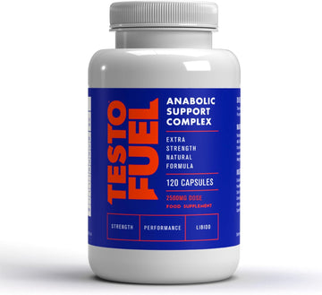 TestoFuel 120 T-Booster Pills - Test Booster for Men - 100% Natural Ingredients - Contributes to Normal Testosterone Levels & Muscle - Vitamin, Fenugreek & Magnesium Booster