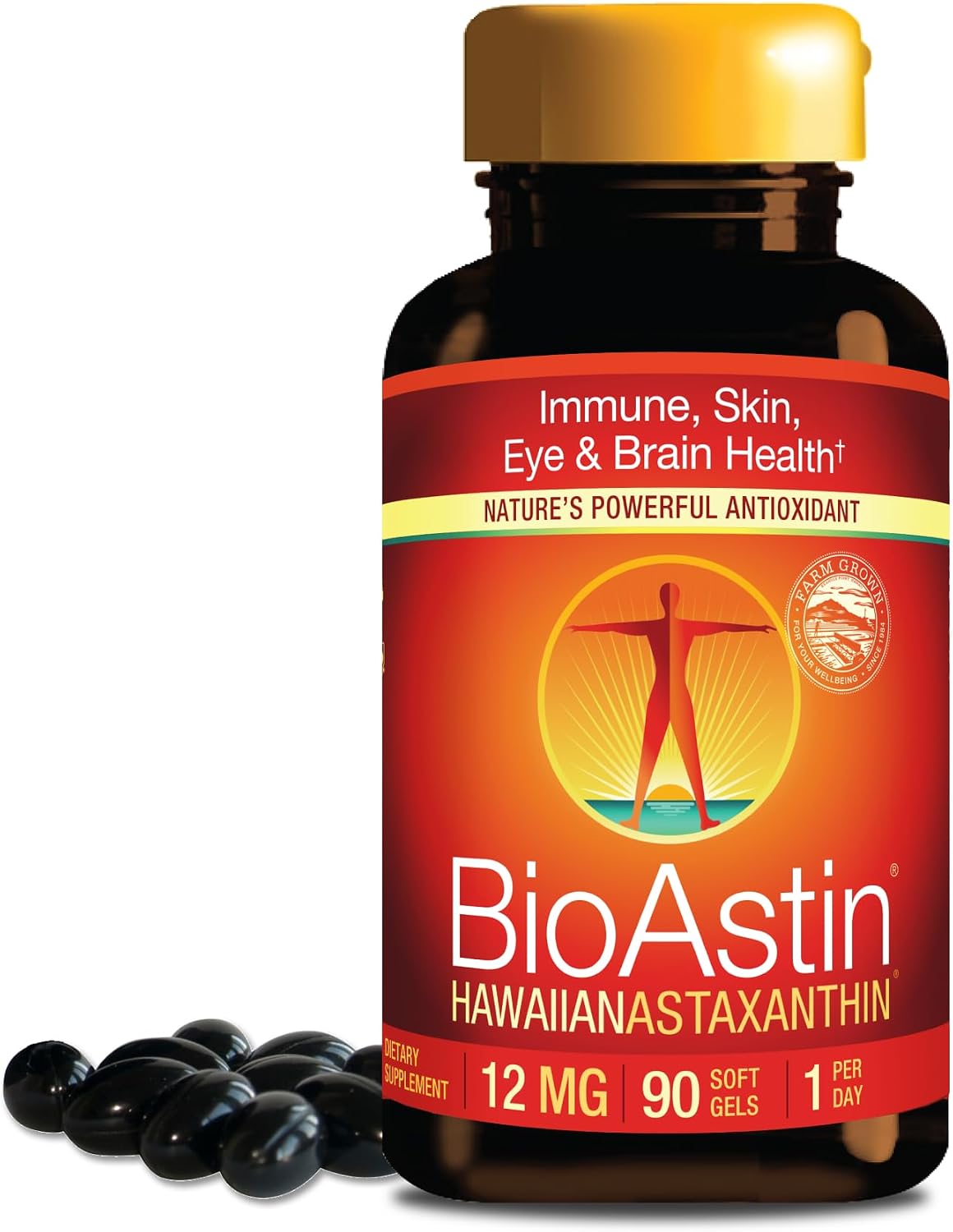 Nutrex Hawaii BioAstin Hawaiian Astaxanthin High Potency, 12mg, 120 Softgels