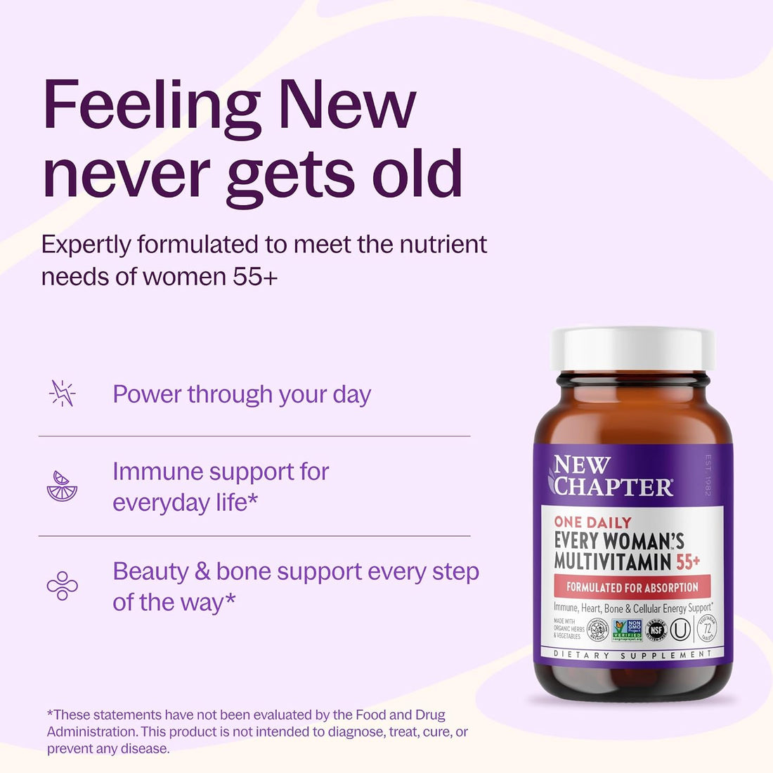 New Chapter Every Woman's One Daily 55+ Multivitamin, 72 Tablets