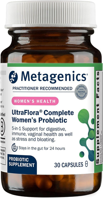 Metagenics UltraFlora Complete Probiotics for Women, 30 Capsules