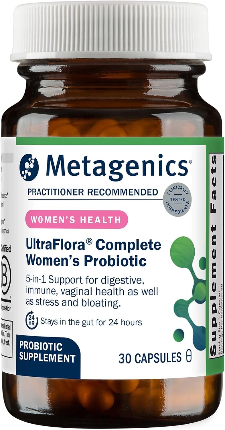Metagenics UltraFlora Complete Probiotics for Women, 30 Capsules