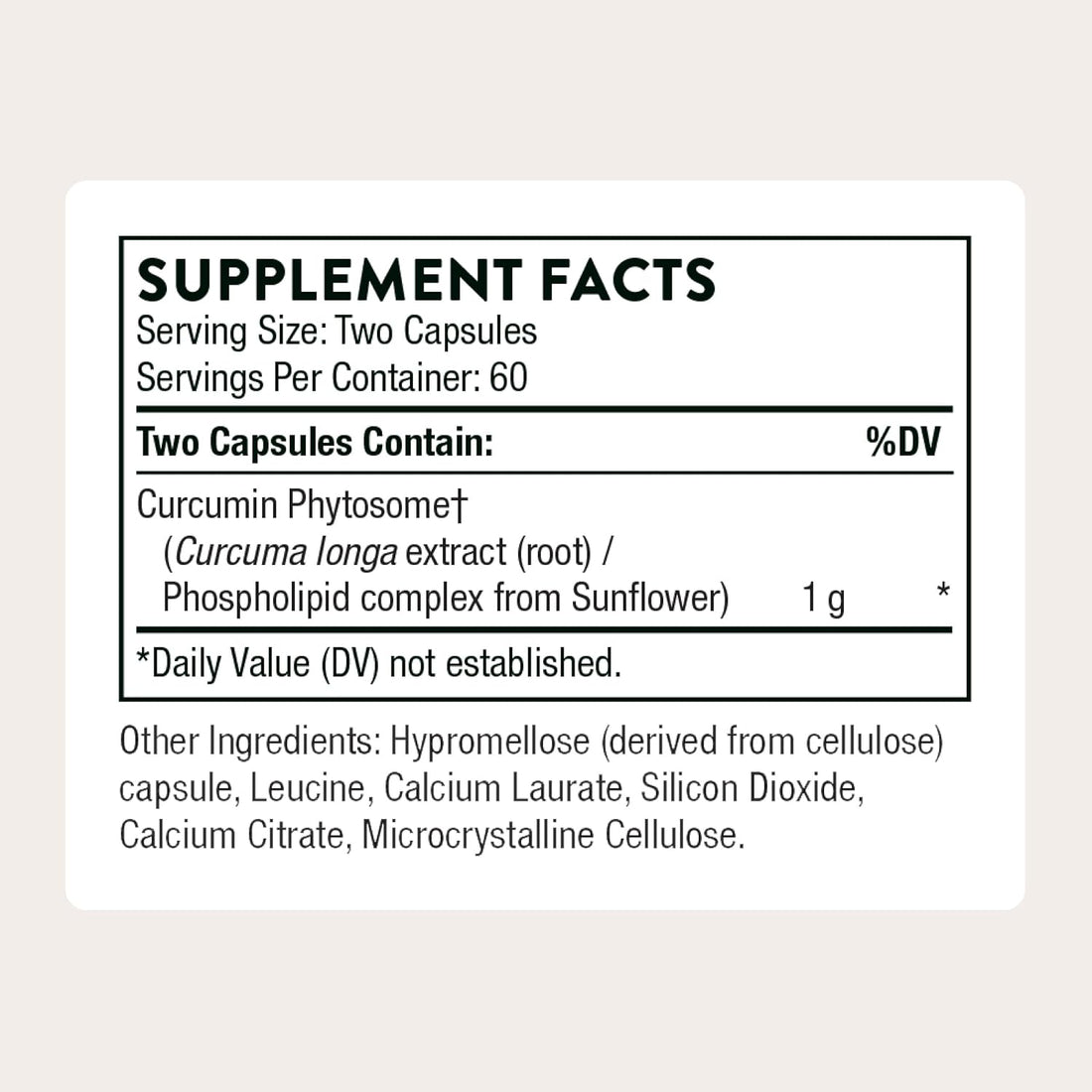 THORNE Curcumin Phytosome, 1,000 mg Curcumin Supplement, 120 Capsules