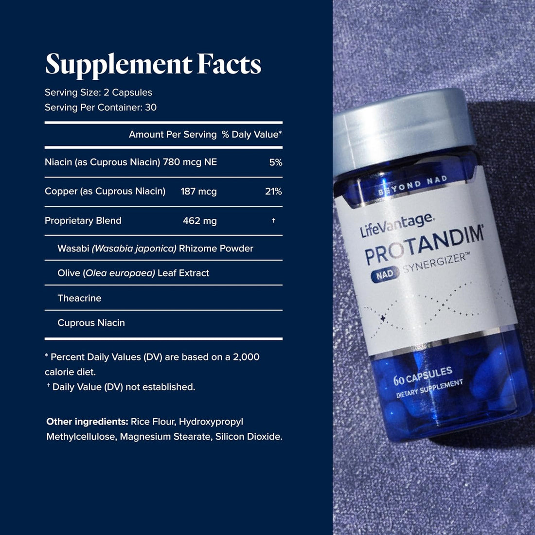 LifeVantage Protandim NAD Synergizer Supplement, 60 Capsules