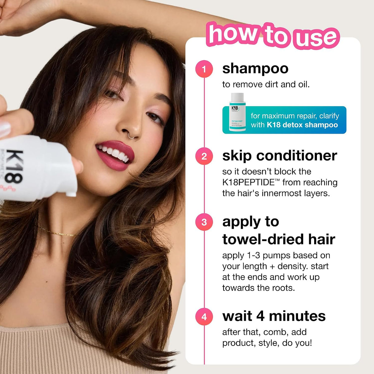 K18 Leave-In Molecular Repair Hair Mask 50ml