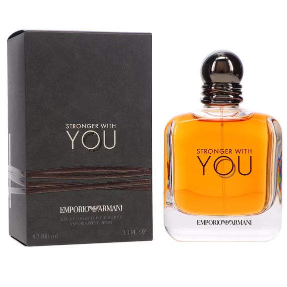 Emporio Armani Stronger With You Eau De Toilette Spray, Cologne for Men, 3.4 Oz