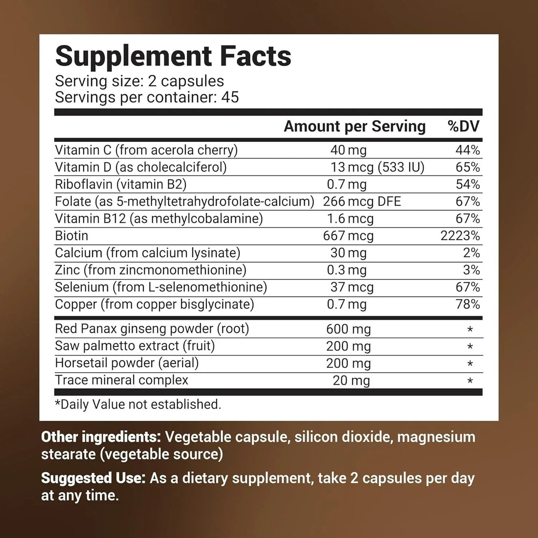 Dr. Berg's Hair Formula Supplement 90 Capsules, for Healthy Hair Nails Skin