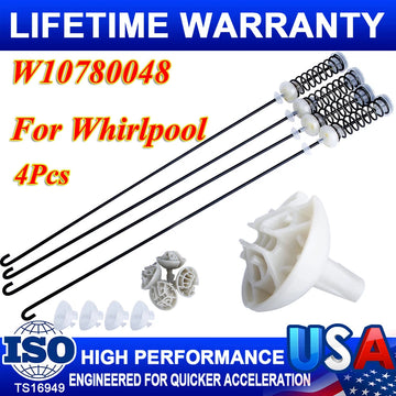 Update W10780048 Washer Suspension Rod Kit For Whirlpool Kenmore Washing Machine