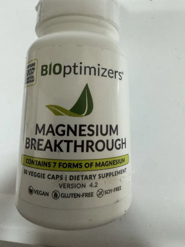 BIOptimizers Magnesium Breakthrough Supplement with 500mg - Version 4.2 60 Caps