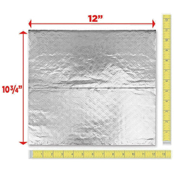 (500 SHEETS) 12" x 10 3/4" POP UP ALUMINUM FOIL SHEETS BAKED POTATOES/USA MADE