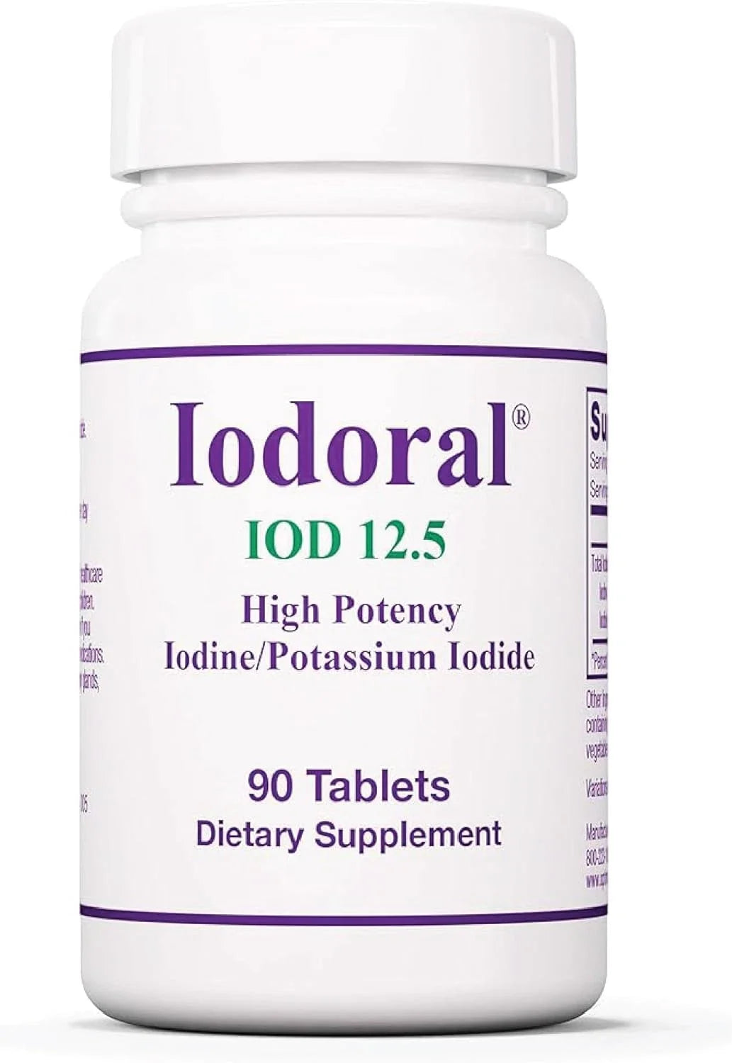 Iodoral 12.5 Mg Supplement - Iodine Supplement, Thyroid Support for Women and Me 180 cap