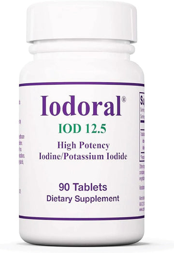 Iodoral 12.5 Mg Supplement - Iodine Supplement, Thyroid Support for Women and Me 180 cap